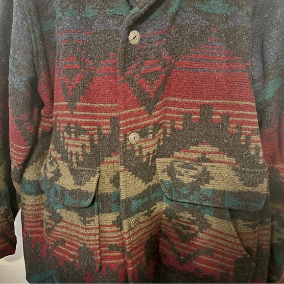VTG Woolrich Southwest Blanket Jacket Men’s XXL - Picture 3 of 11